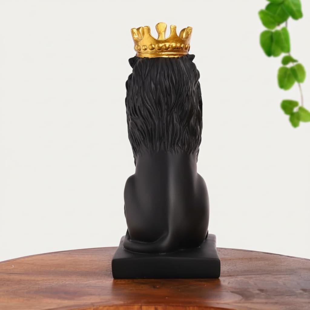 white & gold plated crowned lion king statue (11 inch) (copy) white & gold plated crowned lion king statue (11 inch) (copy)