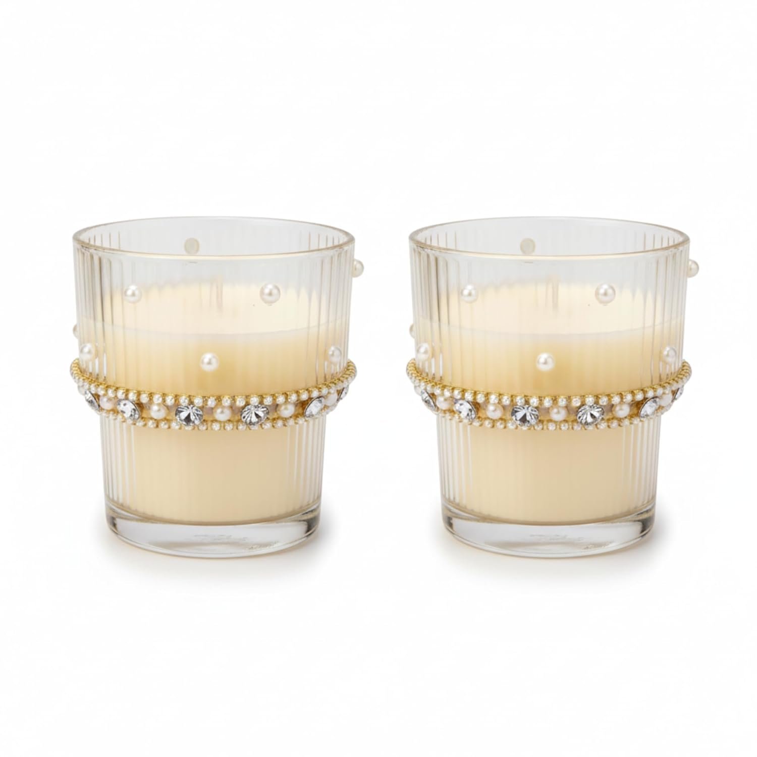 luxury handmade glass jar candle (set of 2) | 80+ hours burn luxury handmade glass jar candle (set of 2) | 80+ hours burn