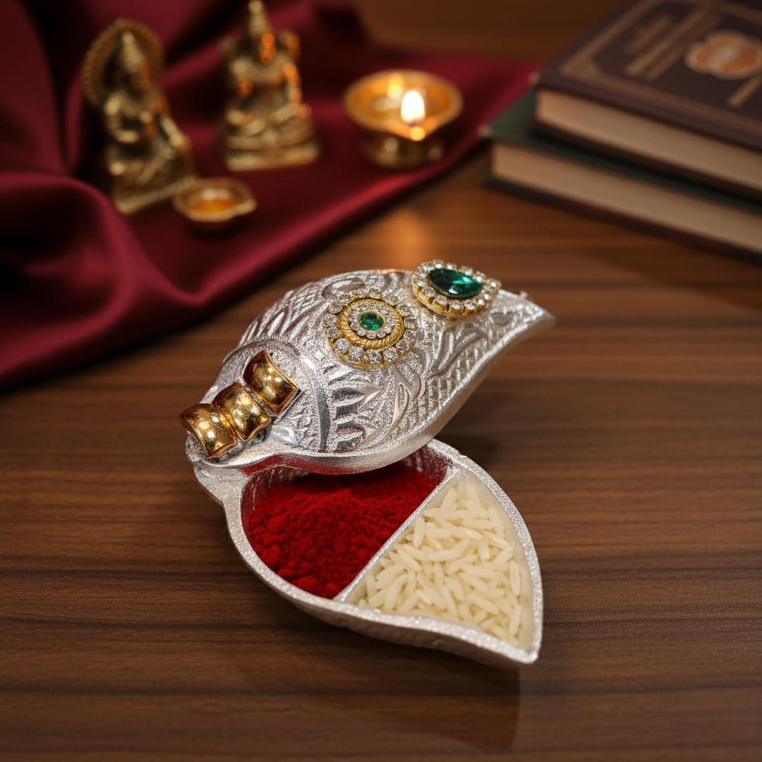 haldi kumkum holder set with tilak stick haldi kumkum holder set with tilak stick