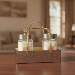 luxury handmade glass jar candle (set of 2) | 80+ hours burn (copy)