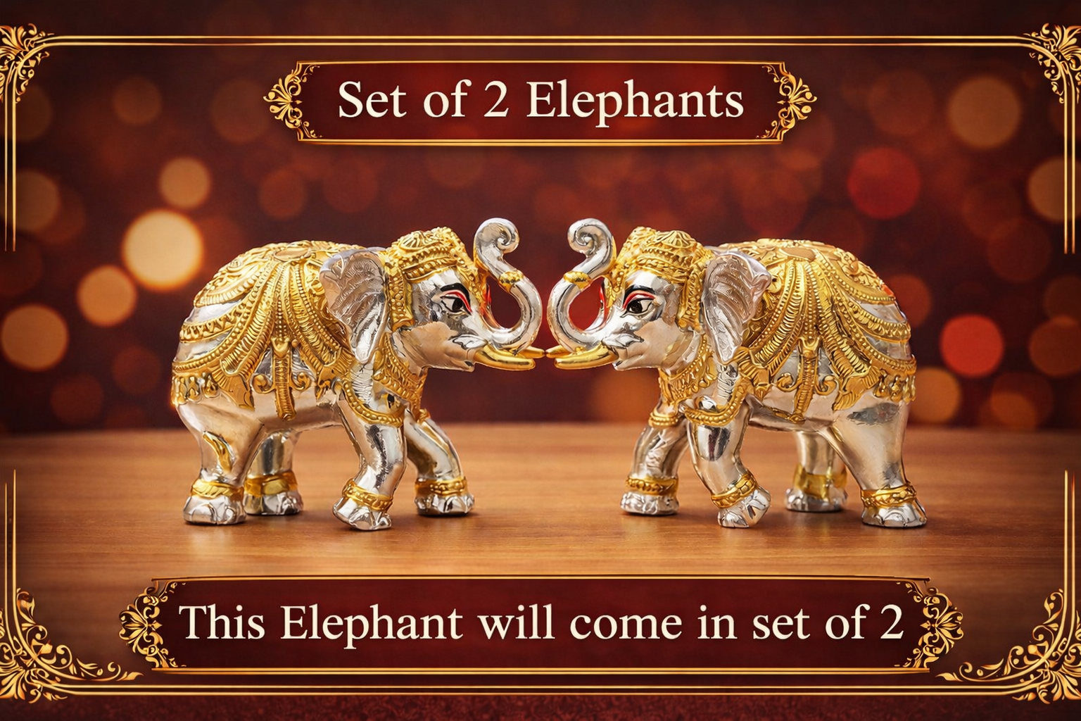 Pair of two elephant